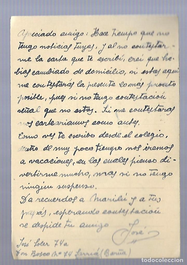 Sellos: E150- SARRIA - TARJETA POSTAL PERSONAL - Foto 2