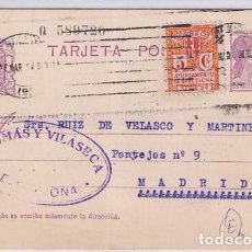 Sellos: ENTERO POSTAL REPÚBLICA ESPAÑOLA. TOMÁS VILLASECA BARCELONA. 1934. Lote 324838658