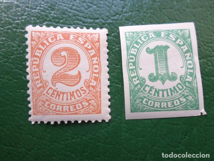 Sellos: .1933, cifras, edifil 677/78 - Foto 1