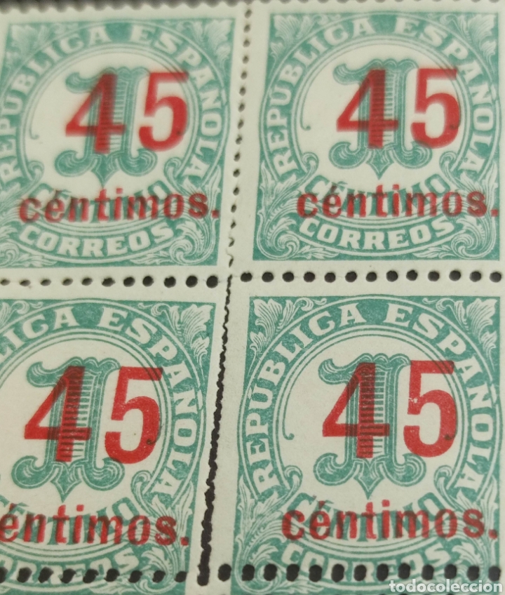 Sellos: Sellos primer centenario con fallo en el dentado, con goma. - Foto 2