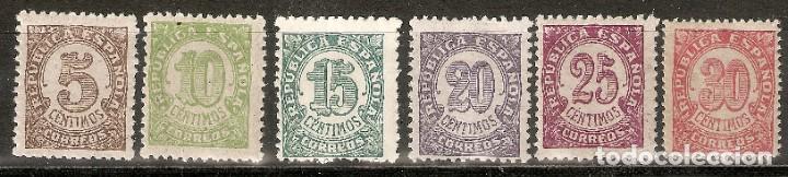 Sellos: 1938 CIFRAS EDIFIL 745/0* - Foto 1