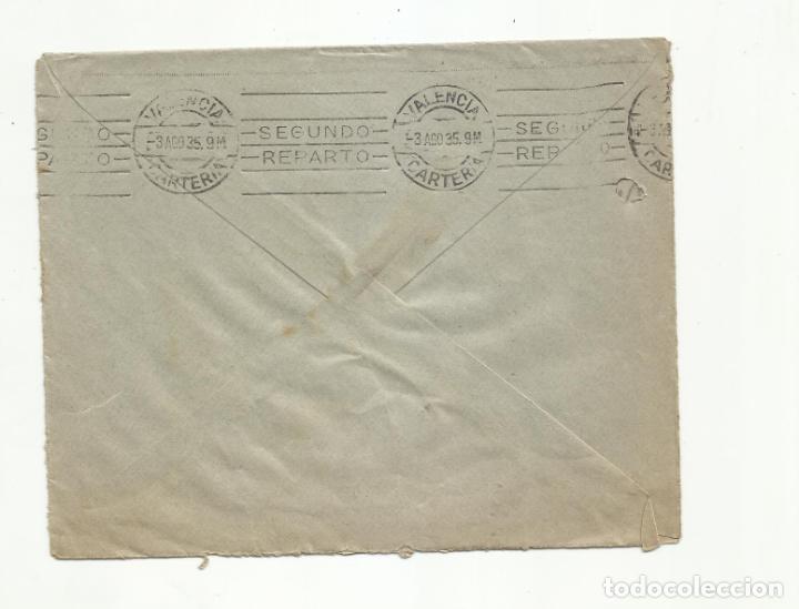 Sellos: circulada 1935 de madrid a valencia - Foto 2