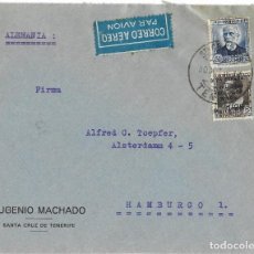 Sellos: 1935 CARTA SOBRE SANTA CRUZ DE TENERIFE, CANARIAS A ALEMANIA. REPÚBLICA. CORREO AÉREO. Lote 359991330