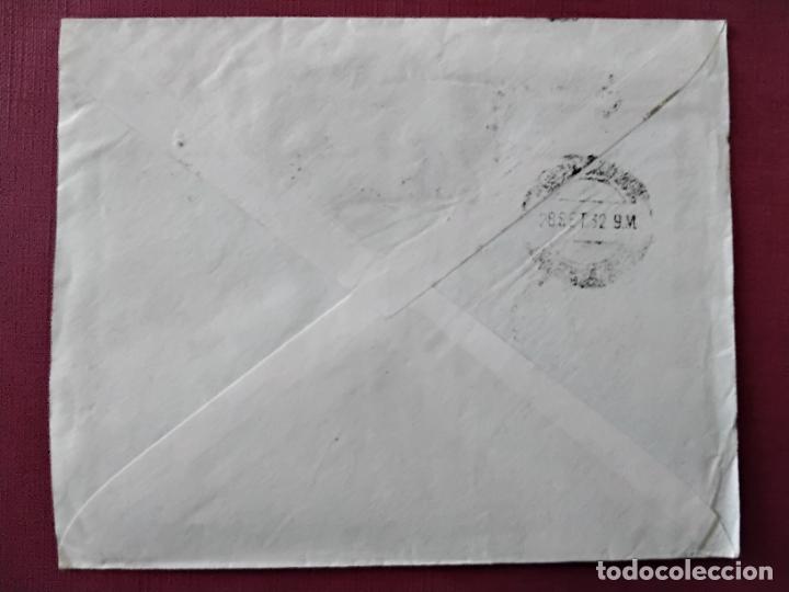 Sellos: circulada 1932 DE LEON a igualada barcelona - Foto 2