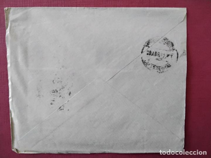 Sellos: circulada 1932 DE BADAJOZ a igualada barcelona - Foto 2