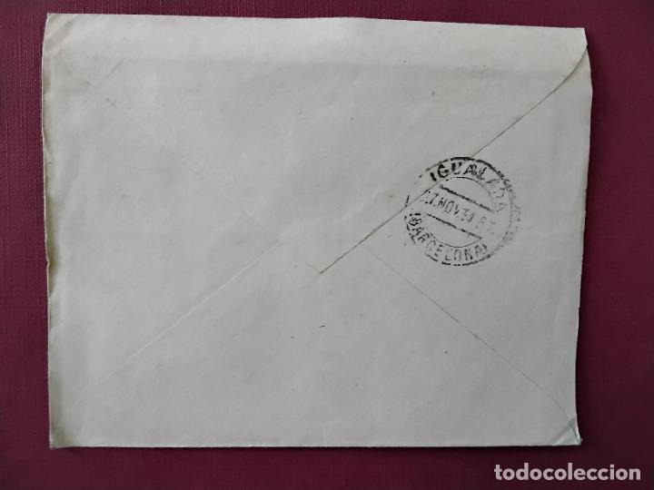 Sellos: circulada 1934 DE TERUEL a igualada barcelona - Foto 2
