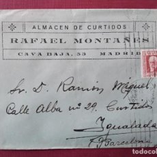 Sellos: CIRCULADA 1932 DE MADRID A IGUALADA BARCELONA. Lote 366703366