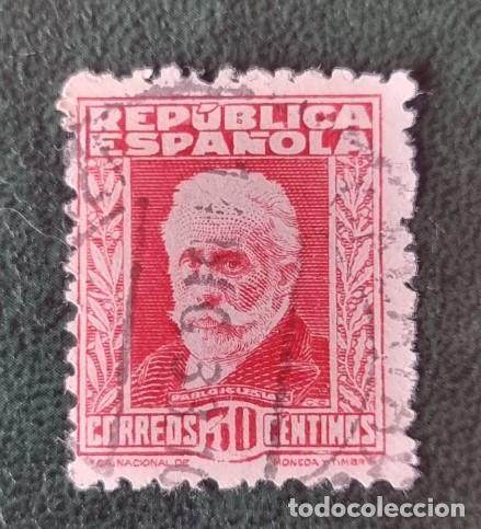 Síguenos Variante Tiempo de día sello usado republica española 1931 pablo igles - Compra venta en  todocoleccion