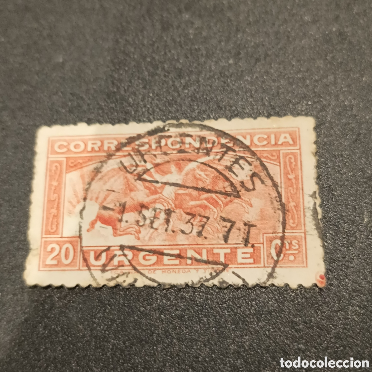 Sellos: Correspondencia urgente 1937 - Foto 2