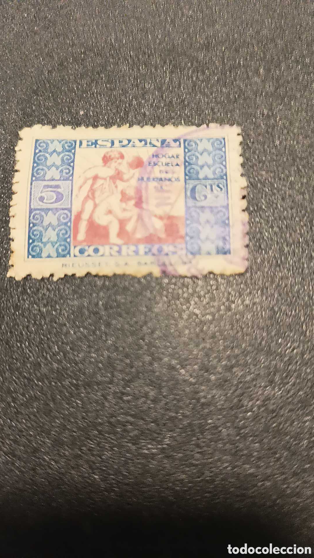Sellos: Hogar escuela de correos 1934 - Foto 2
