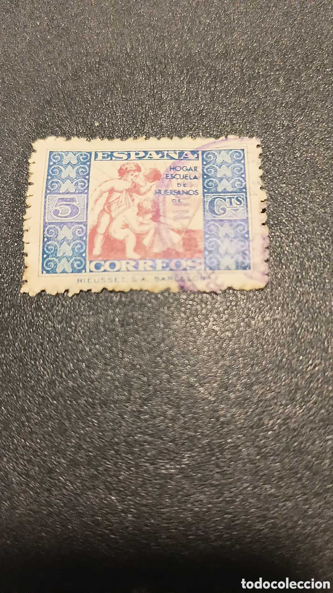 Sellos: Hogar escuela de correos 1934 - Foto 3
