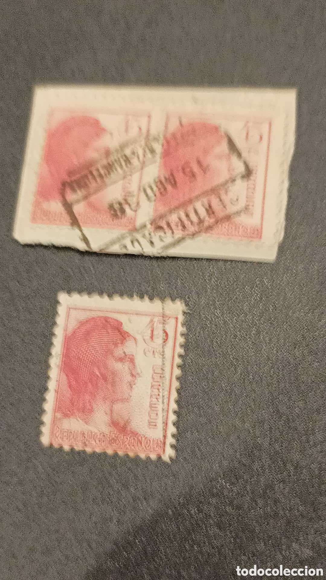 Sellos: Alegor&iacute;a de la republica 1938 - Foto 3