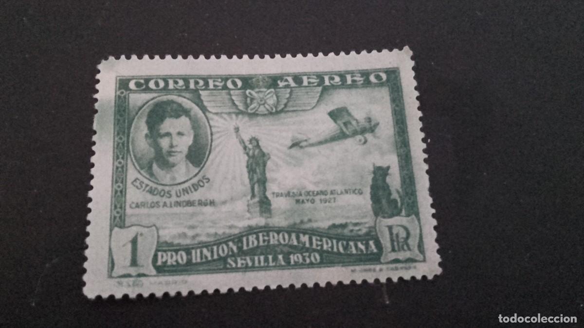 Sellos: timbre poste a&egrave;ri&egrave;nne Espagne 1 pts 1930 - Foto 1