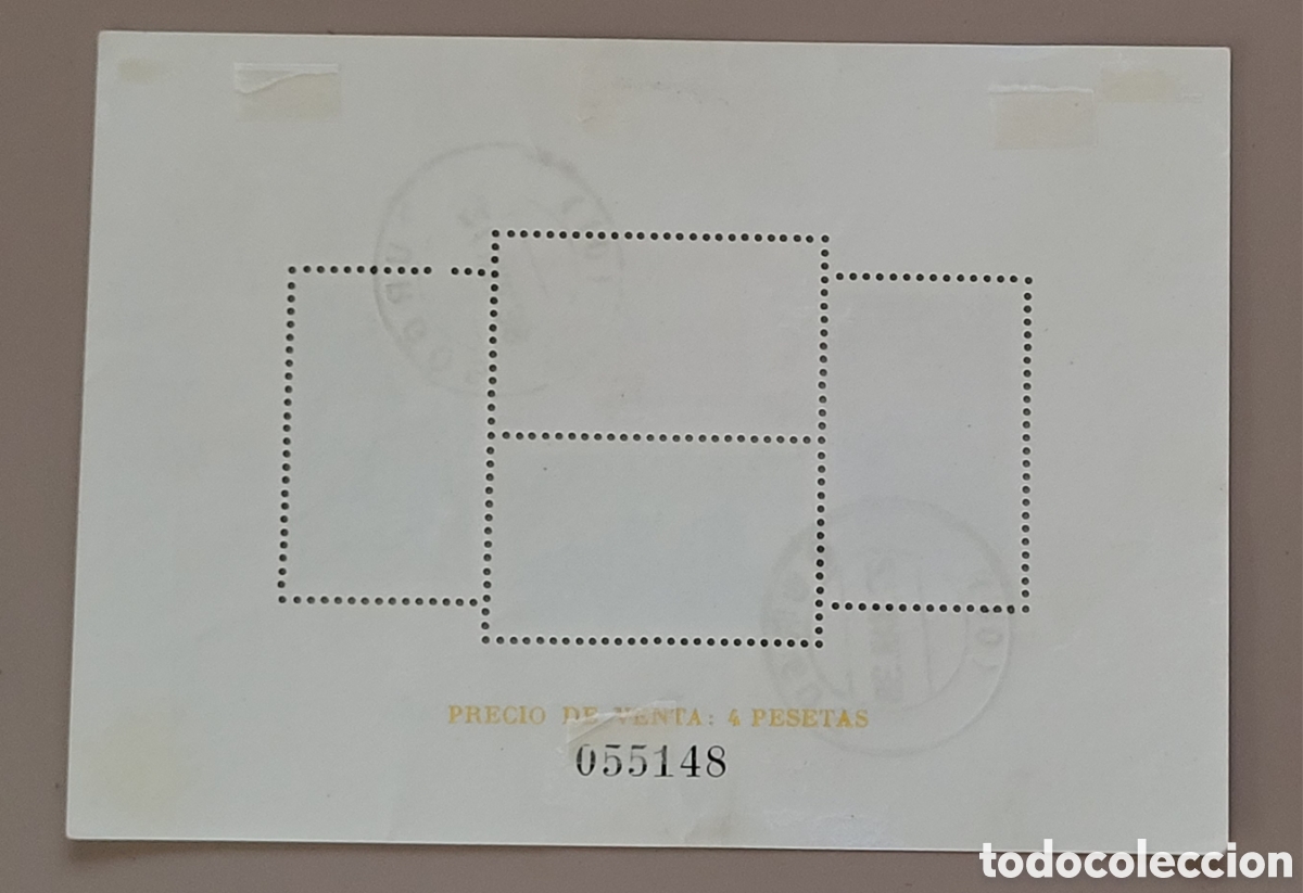 Sellos: Hoja bloque usada edifil 847 - Foto 2