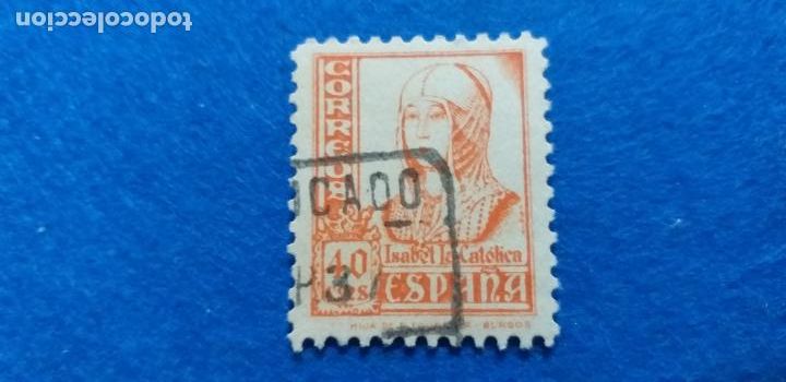 Sellos: USADO. EDIFIL 824. CIFRAS CID E ISABEL. A&Ntilde;O 1937-1940. - Foto 1