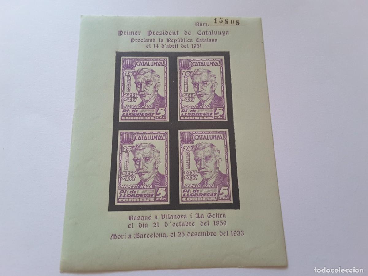 Sellos: Hoja bloque Pi de Llobregat - Foto 1