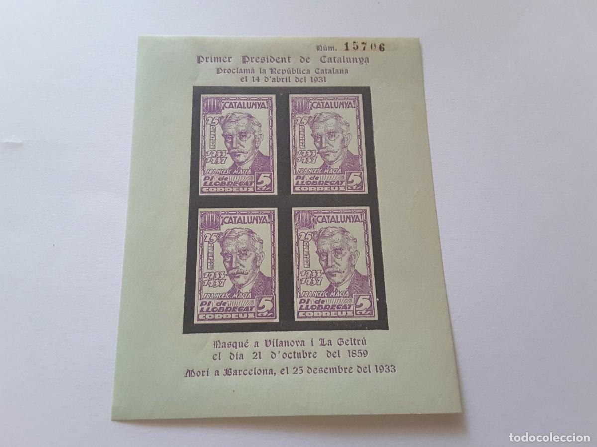 Sellos: Hoja bloque Pi de Llobregat - Foto 1