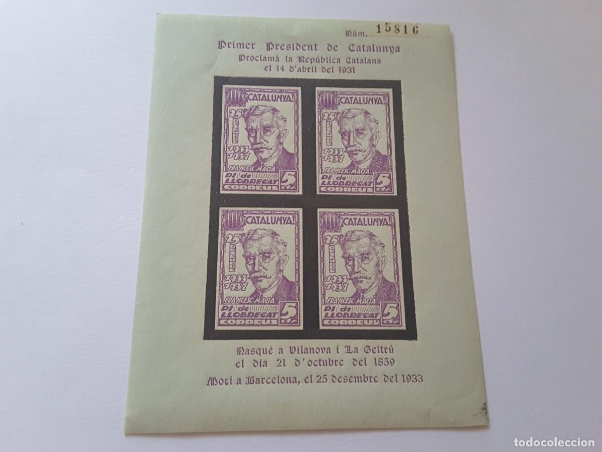 Sellos: Hoja bloque Pi de Llobregat - Foto 1