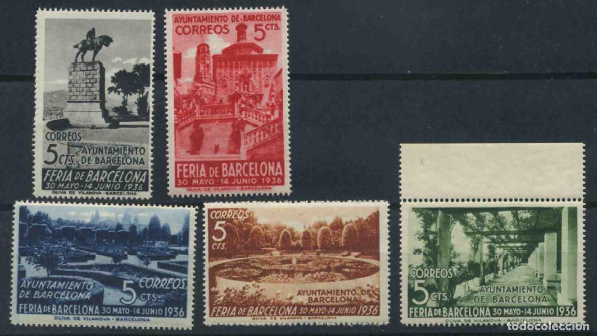Sellos: Espa&ntilde;a - Barcelona - 1936 - Foto 1