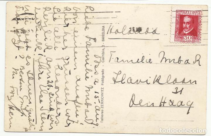 Sellos: POSTAL tossa circulada 1935 a holanda - Foto 2