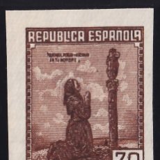 Sellos: ESPAÑA, 1939 EDIFIL Nº NE 52S (*), 70 C. CASTAÑO, [SIN DENTAR.]