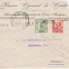 Sellos: FA8632. 1937, FRONTAL CON CUÑO VIVA ESPAÑA DE FREGENAL DE LA SIERRA A HUELVA