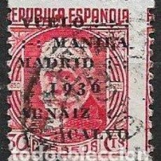 Sellos: 1936 VUELO MANILA - MADRID. EDIFIL Nº 741 (O)
