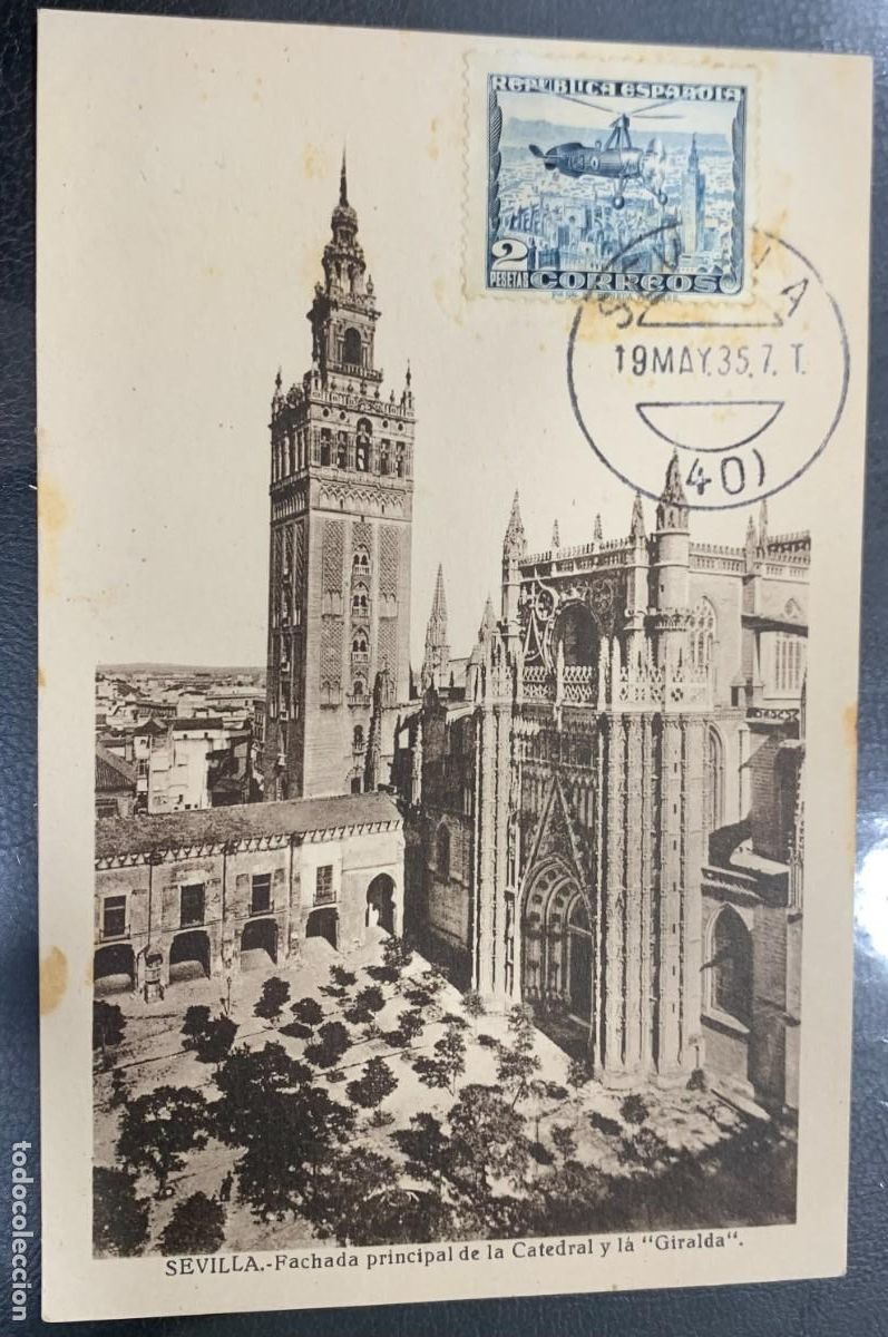 Sellos: 19 MAYO 1935. SEVILLA. - Foto 1