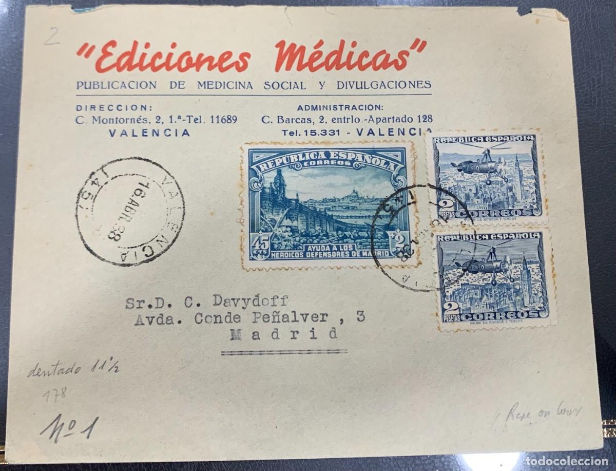 Sellos: 16 ABRIL 1938. VALENCIA/MADRID. - Foto 1