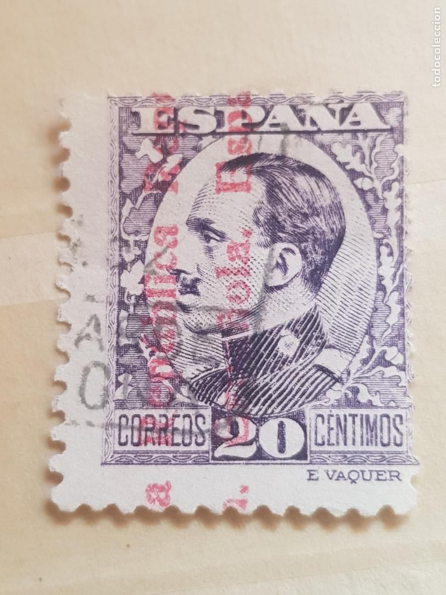 Sellos: II REPUBLICA ESPA&Ntilde;OLA SOBRECARGADO - Foto 1