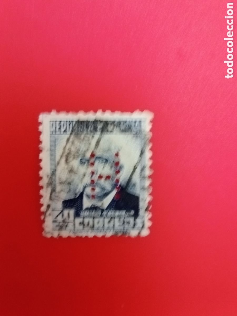 Sellos: Personajes 1931. Castelar perforado - Foto 2