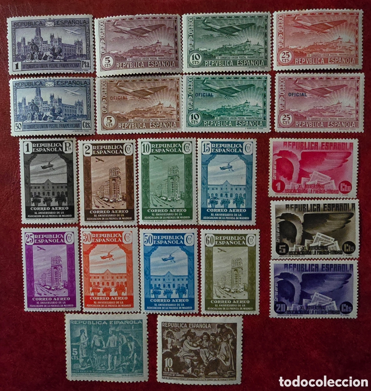 Sellos: Sellos Espa&ntilde;a 1936 1er Centenario - Foto 1