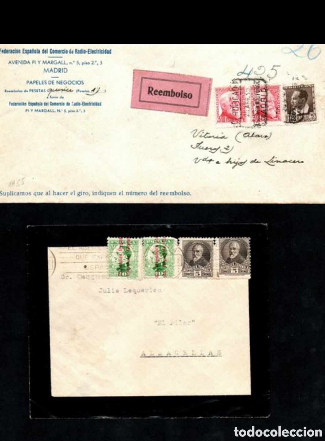 Sellos: Historia postal 1931-1936 - Foto 15