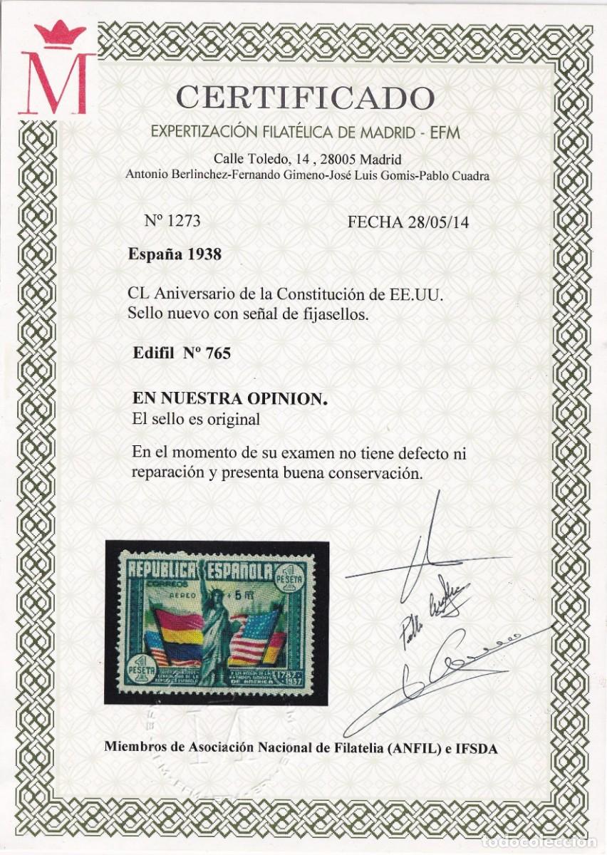 Sellos: EDIFIL 765. * CHARNELA - Foto 2