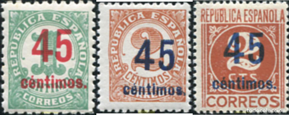 Sellos: 731648 HINGED ESPA&Ntilde;A 1938 CIFRAS - Foto 1