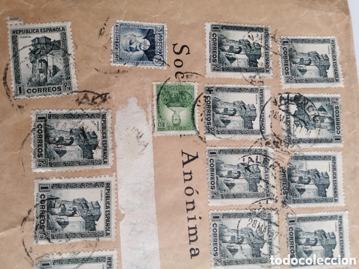 Sellos: CARTA GUERRA CIVIL DE 1937 - Foto 3