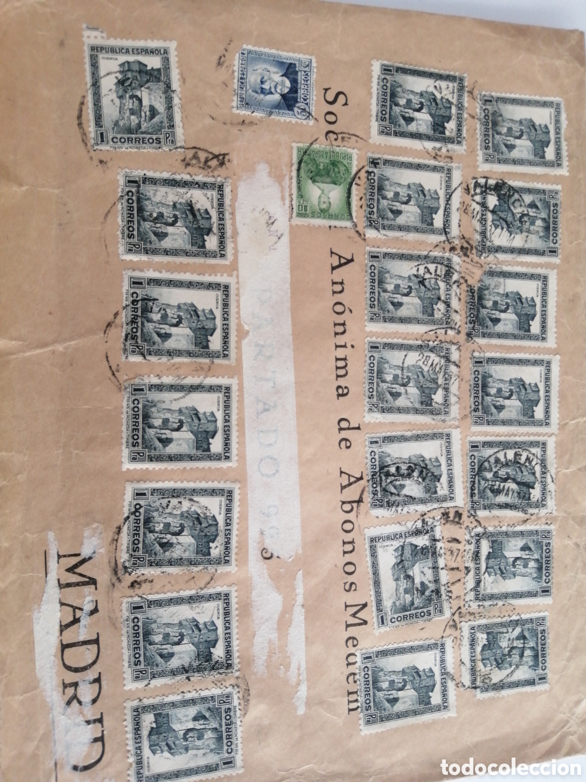 Sellos: CARTA GUERRA CIVIL DE 1937 - Foto 1
