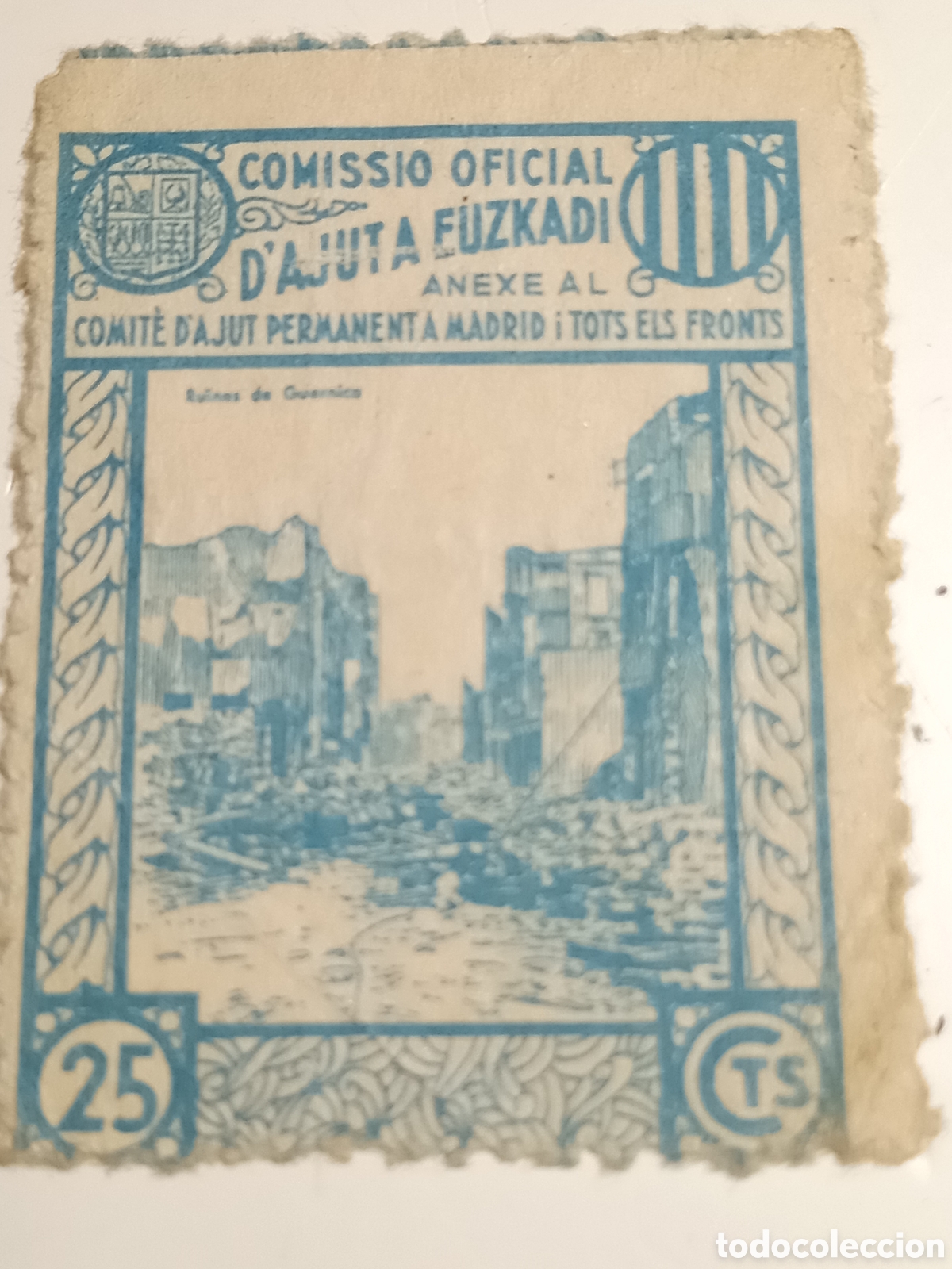 Sellos: Vi&ntilde;etas Comisi&oacute;n oficial Dajuta Euzkadi - Foto 2