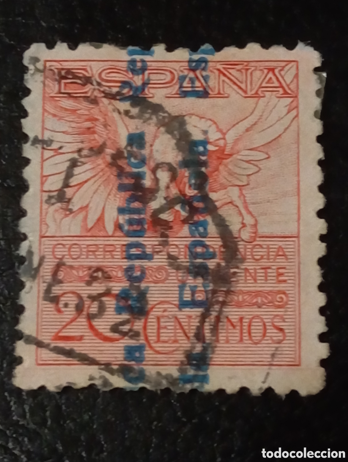 Sellos: ESPA&Ntilde;A 603 - A&Ntilde;O 1931 - PEGASO - Foto 1