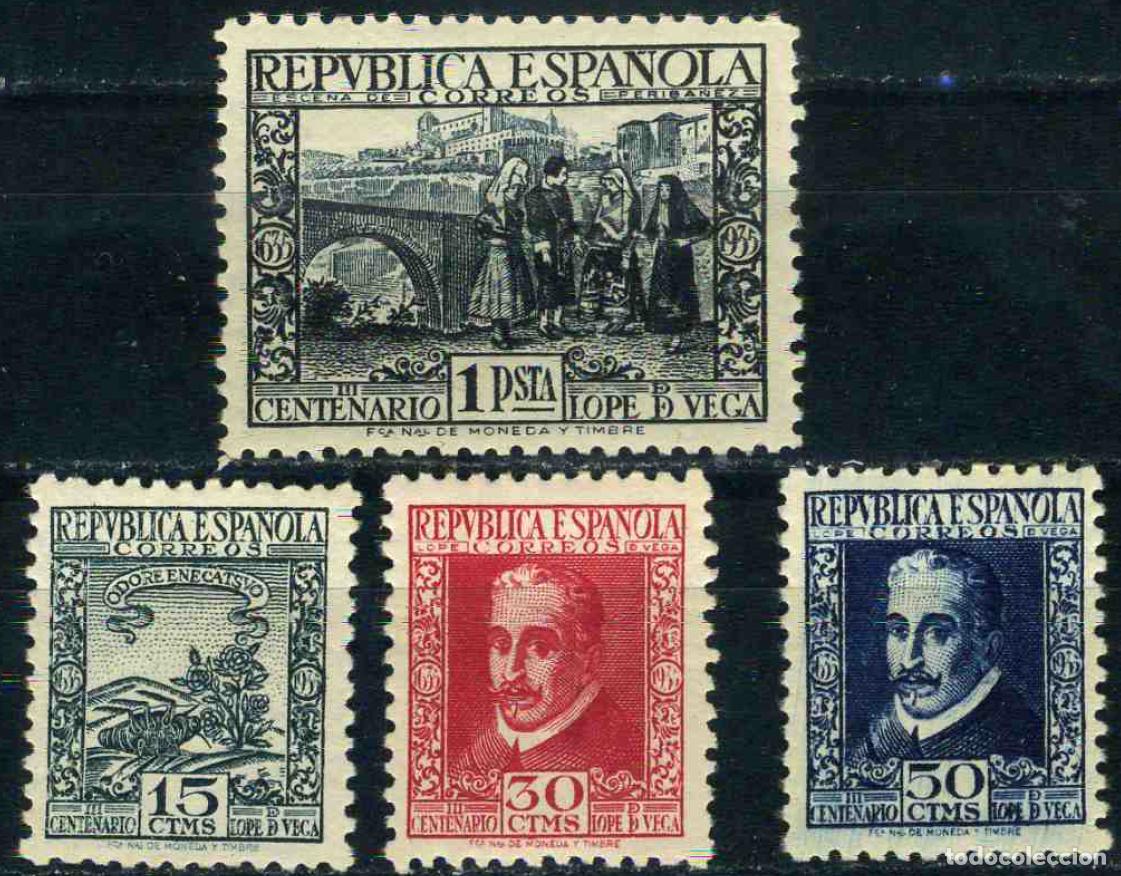 Sellos: Espa&ntilde;a 1935 - Centenario de Lope de Vega - Foto 1
