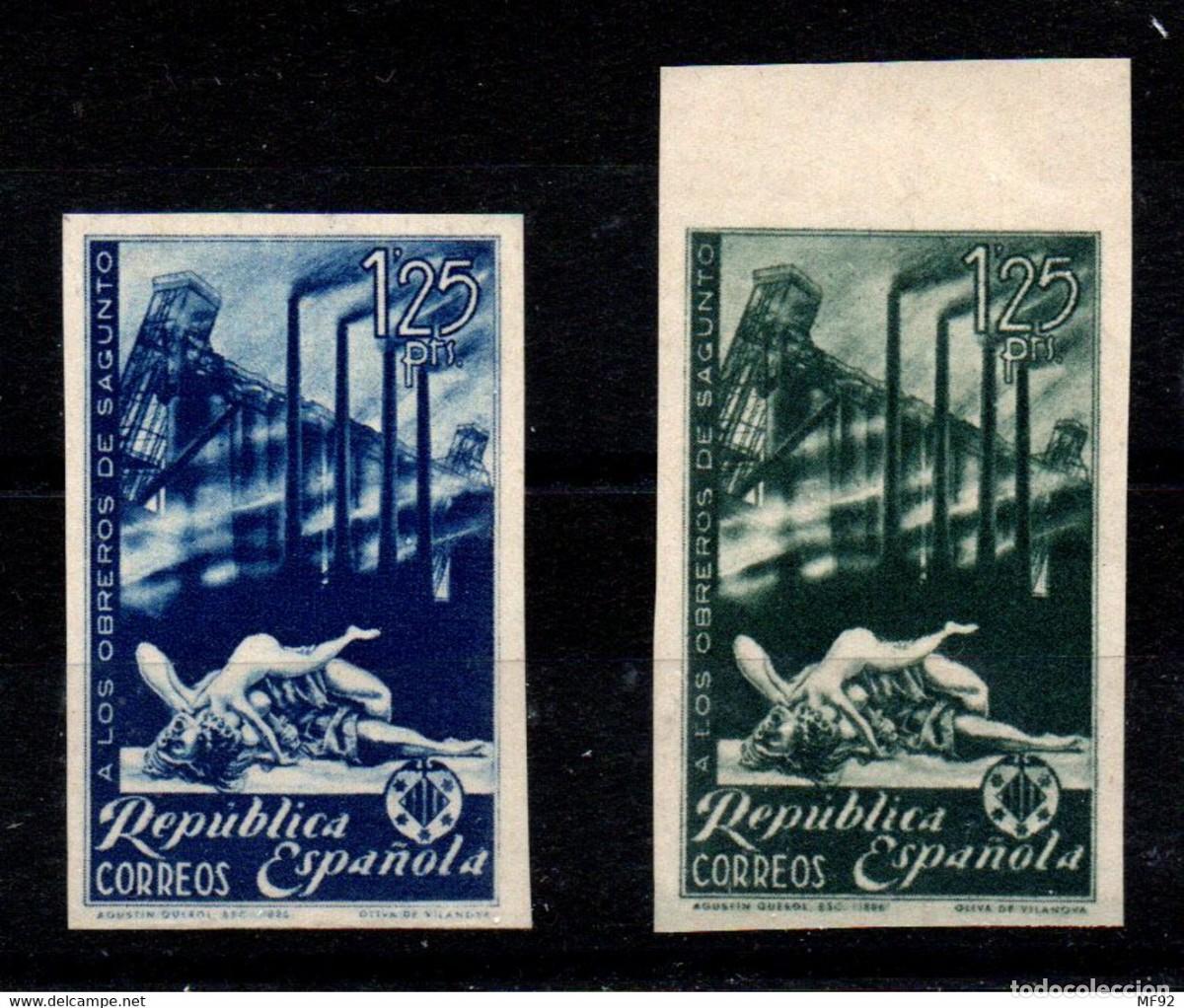 Sellos: Espa&ntilde;a n&ordm; 774ccs, 774ccas. A&ntilde;o 1938 - Foto 1