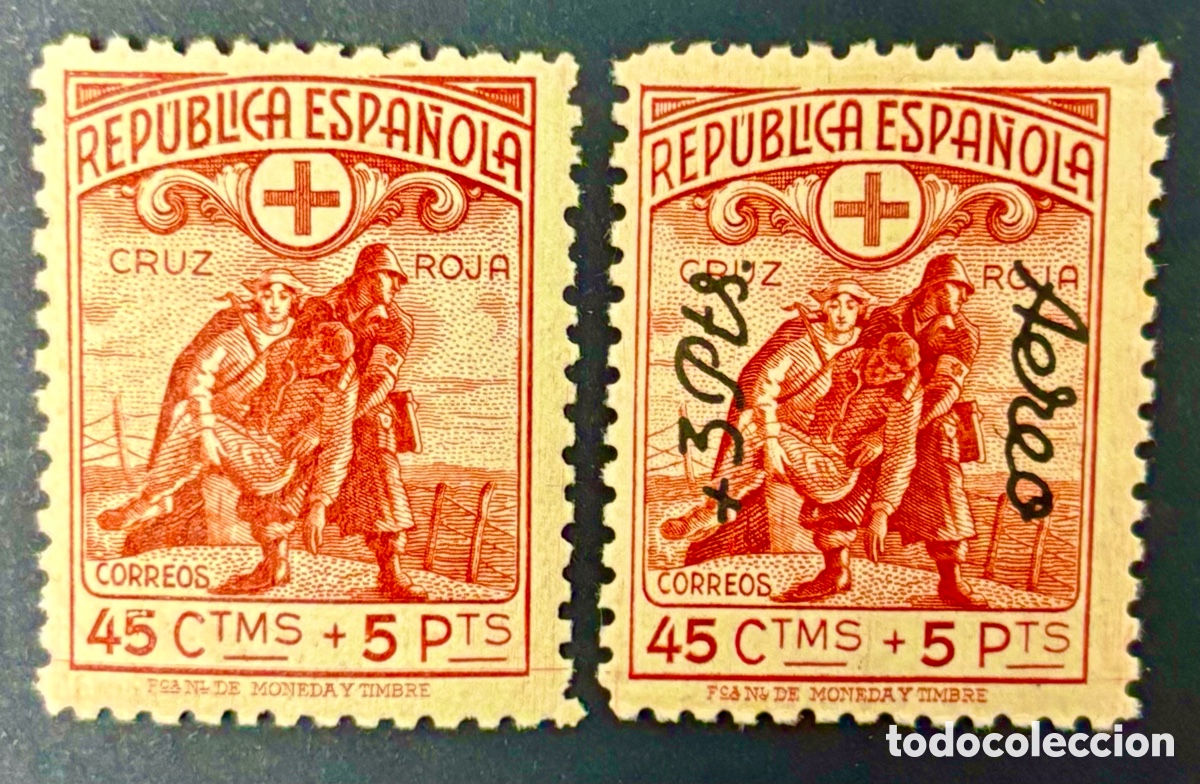 Sellos: ESPA&Ntilde;A 1938, II REP&Uacute;BLICA - Foto 1