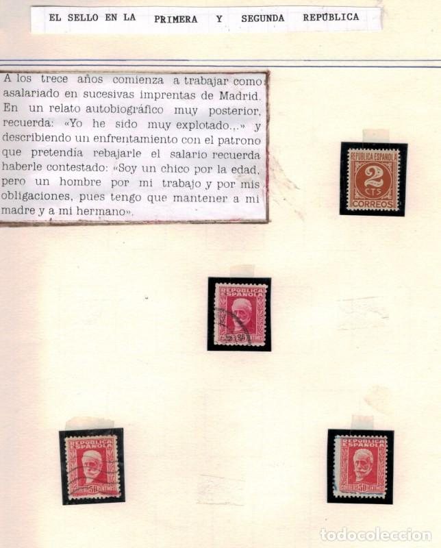 Sellos: LEV0277. Conjunto de sellos de la II Rep&uacute;blica - Foto 3