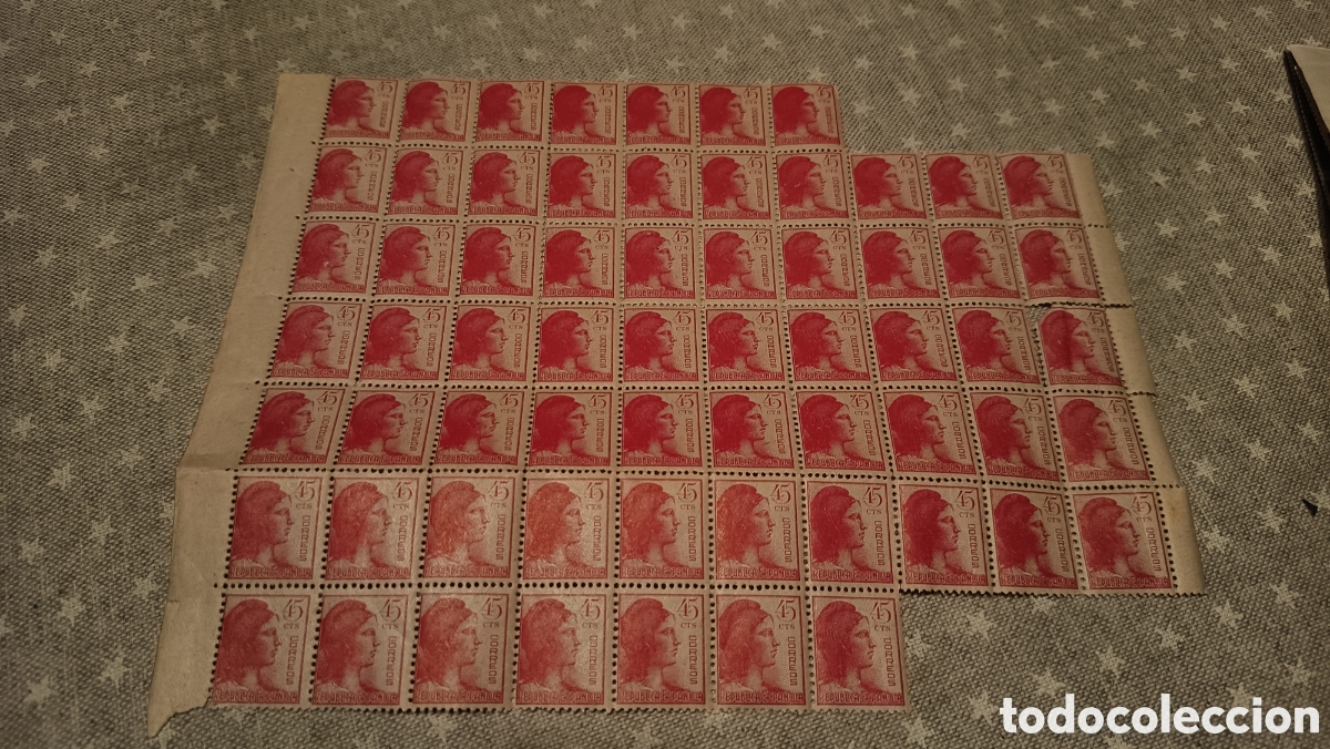 Sellos: Sellos 45 c&eacute;ntimos Rep&uacute;blica espa&ntilde;ola - Foto 1