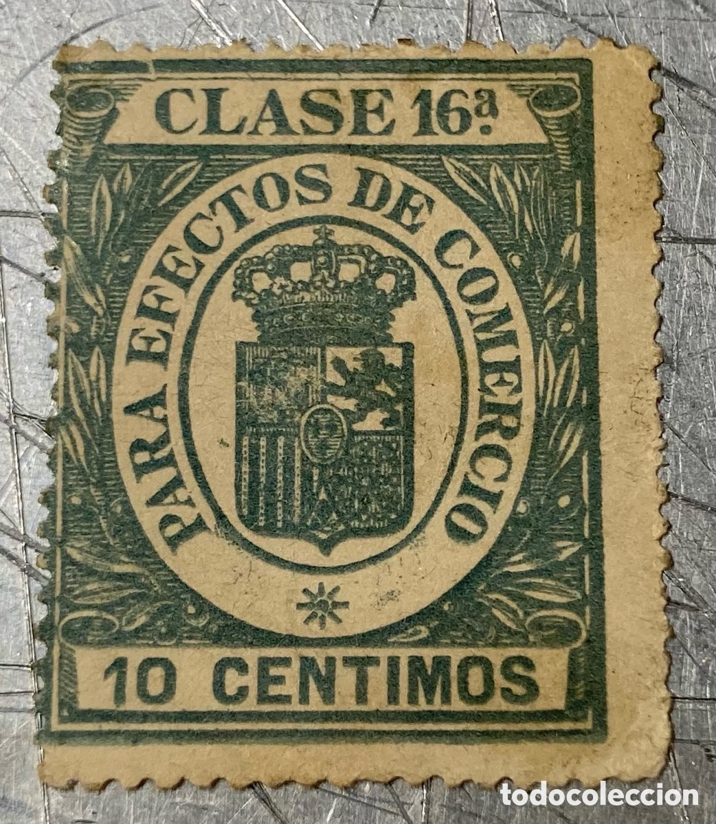 Sellos: Timbre para efectos de comercio 10 centimos - Foto 1