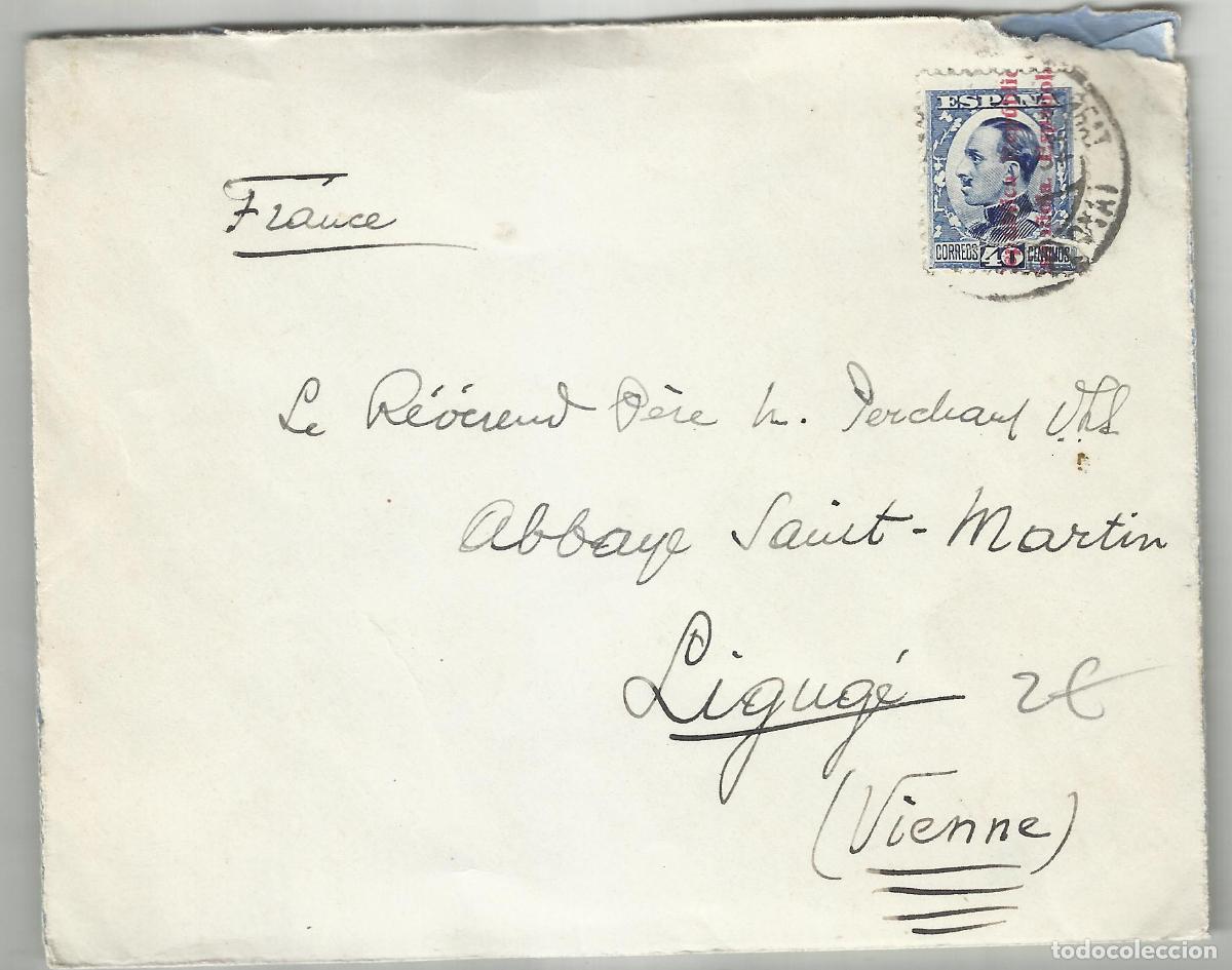 Sellos: CIRCULADA 1932 A LIGUGE FRANCIA - Foto 1