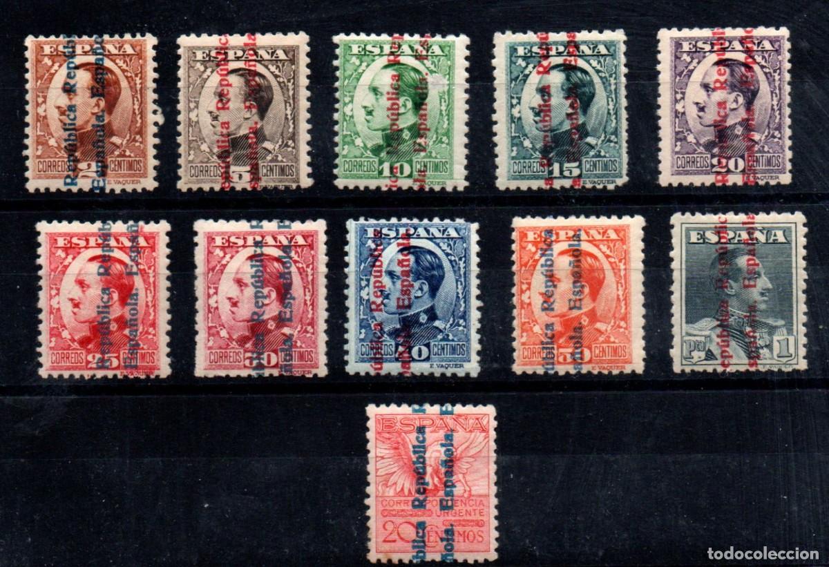 Sellos: Espa&ntilde;a n&ordm; 593/603. A&ntilde;o 1931 - Foto 1