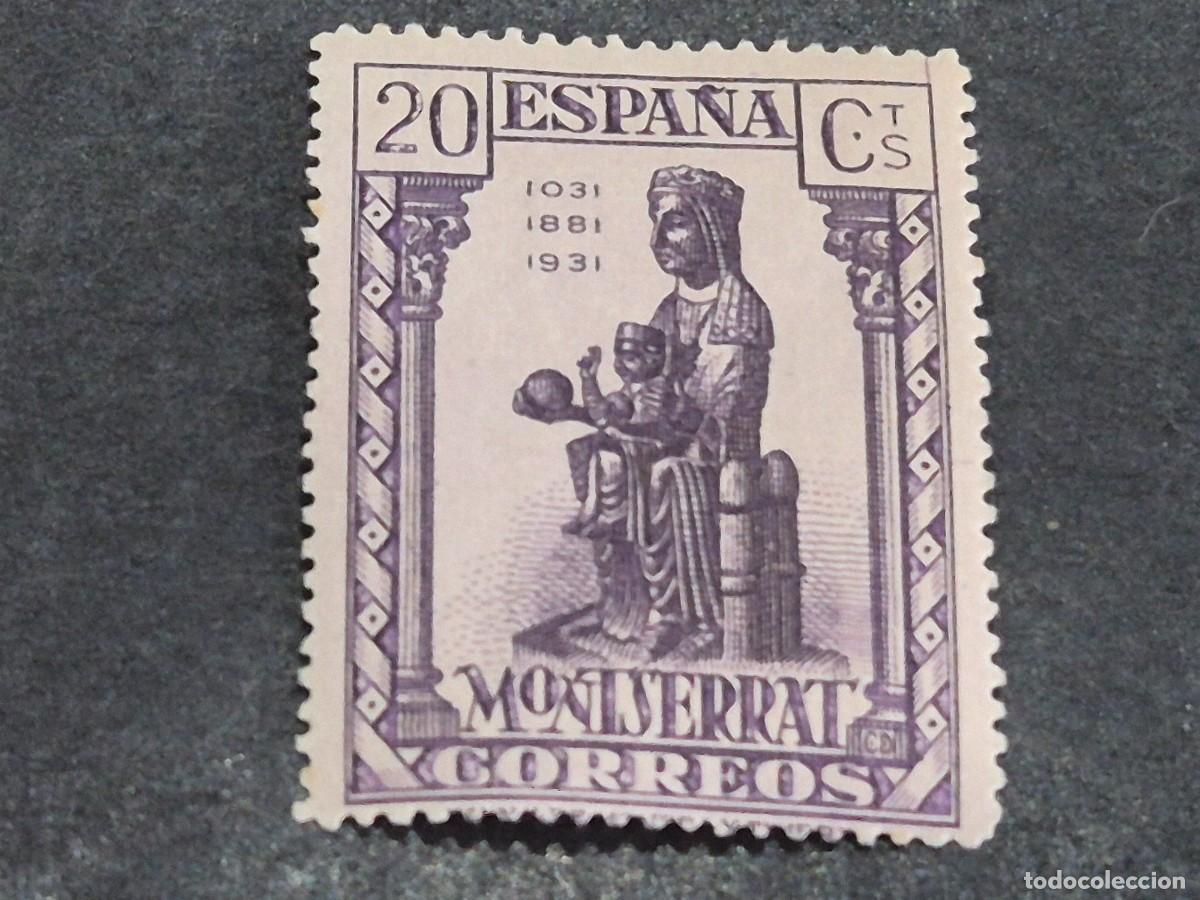Sellos: ESPA&Ntilde;A, 1931, IX CENT. MONASTERIO DE MONSERRAT, EDIFIL 641*, NUEVO, GOMA, FIJASELLO, (LOTE AR)