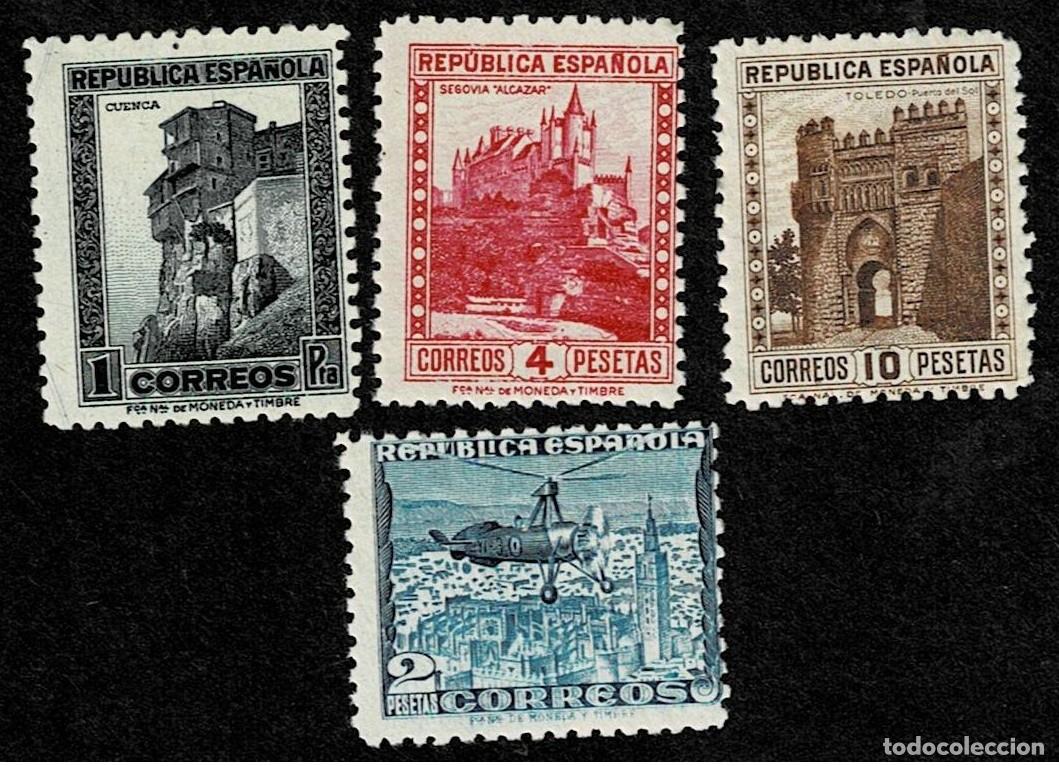 Sellos: 770 ESPA&Ntilde;A Monumentos y Autogiro Edifil n&ordm; 770-2 con 770A Serie completa Sin fijasellos VER