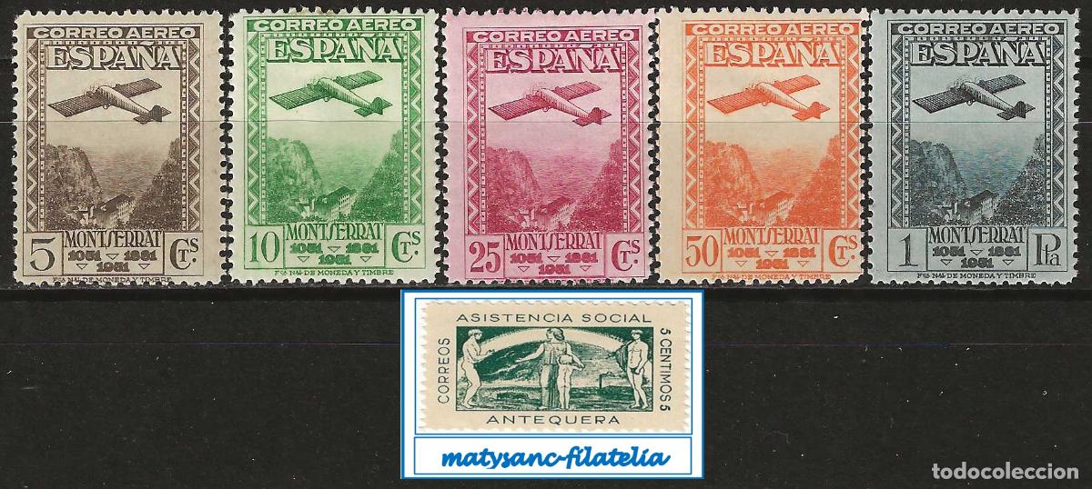 Timbres: ESPA&Ntilde;A 1931. EDIFIL 650/654. SERIE COMPLETA &rdquo;FUNDACI&Oacute;N DE MOTSERRAT&rdquo;. MNH***